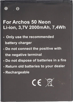 Batterij geschikt voor de Archos AC50NE batterij Archos 50 Neon