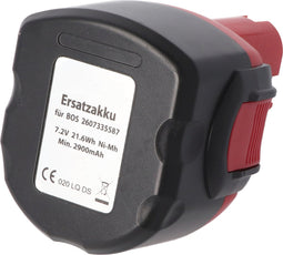 Batterij geschikt voor de Bosch 2607335437 batterij 2607335587, GSR 7.2VE-2 NiMH 3.0Ah
