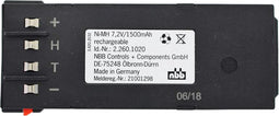 Batterij geschikt voor de NBB Nano 2.254.1011 batterij 22501000, Nano 22541000, Nano 22601020