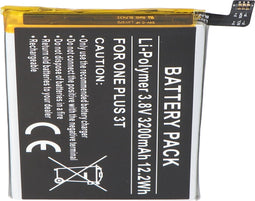 Batterij geschikt voor de ONEPLUS 3T batterij BLP633, 3T Dual SIM, A3010, Rain