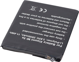 Batterij geschikt voor de Xiaomi Mi 5s batterij Mi 5s Extreme Edition, Mi 5s Extreme Edition Dual SIM, Mi 5s Premium Edition, BM36-batterij