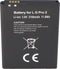 Batterij geschikt voor LG G Pro 2, Li-ion, 3.8V, 3100mAh, 11.8Wh