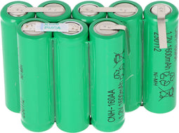 Batterij geschikt voor MCW-D 521 microfoon met 9,6 volt 1600mAh NiMH-batterijpakket 1600mAh