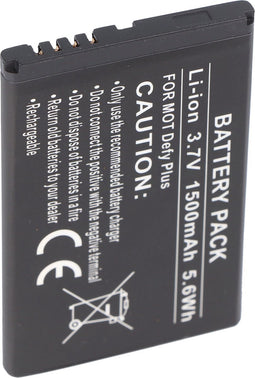 Batterij geschikt voor Motorola Defy Plus batterij HF5X met 3.7V en 1500mAh
