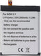 Batterij geschikt voor Nokia 3.1, Li-Polymer, 3.85V, 2900mAh, 11.2Wh, ingebouwd, zonder gereedschap