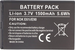 Batterij geschikt voor Nokia EQ-B01 3.7 Volt 1550mAh 65.9mm x 43.5mm x 4.8mm