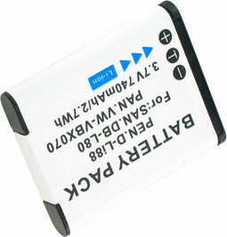 Batterij geschikt voor Pentax D-Li88, Optio P70, E70, 39774