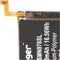 Batterij geschikt voor Samsung Galaxy Note 10 Plus, Note 10+, Li-Polymer, 3.85V, 4300mAh, 16.6Wh, ingebouwd, zonder gereedschap