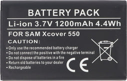 Batterij geschikt voor Samsung Xcover 550, Li-ion, 3.7V, 1200mAh, 4.4Wh