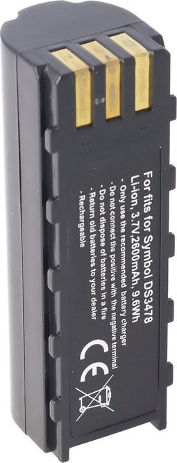Batterij geschikt voor Symbol DS3478, Li-ion, 3.7V 2600mAh, 9.6Wh