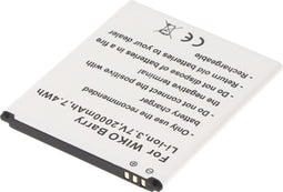 Batterij geschikt voor Wiko Barry batterij Barry Dual SIM lithium-ion batterij 3,7 volt 2000 mAh