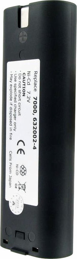 Batterij geschikt voor Workmaster 190100, 190130, 190155, 7,2 volt 3,0 Ah NiMH