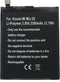 Batterij geschikt voor Xiaomi Mi Mix 2S Li-Polymer batterij BM3B 3.85 Volt 3300 mAh, 12,7 Wh, ingebouwd, zonder gereedschap