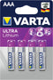 Batterij Varta Ultra lithium 4xAAA