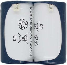 Batterij voor noodlicht NiCd 12V 4500mAh F2x5 Mono met Faston-connector vervangt 12 V-batterij