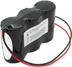 Batterij voor noodlicht NiCd 3.6V 4500mAh F1x3 Mono D met 200 mm kabel aan één zijde vervangt 3,6 V-batterij
