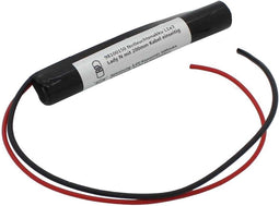 Batterij voor noodlicht NiMH 3.6V 500mAh L1x3 Lady N met 200 mm kabel aan één zijde vervangt 3.6 V batterij