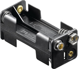 Batterijhouder voor 4 AAA-batterijen - push-on bevestiging