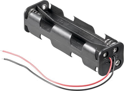 Batterijhouder voor 8 AA-batterijen - kabel met open einde - versie 2