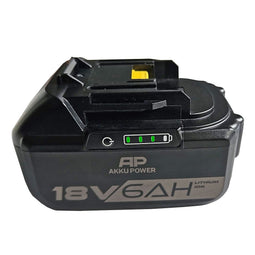 Battery compatible with Makita BL1850B, BL1860B, Li-ion, 18V, 6000mAh, Made in Germany