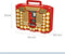 Battery Daddy Dubbelzijdige Batterijbox case met Batterij Tester- Batterij organizer houder bewaardoos voor 250 batterijen - Batterij opbergdoos met handvat - Geschikt voor AA-, AAA-, 9-Volt-, C-, knoopcel- en D-batterijen
