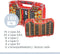 Battery Daddy Dubbelzijdige Batterijbox case met Batterij Tester- Batterij organizer houder bewaardoos voor 180 batterijen - Batterij opbergdoos met handvat - Geschikt voor AA-, AAA-, 9-Volt-, C-, knoopcel- en D-batterijen
