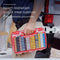 Battery Daddy Dubbelzijdige Batterijbox case met Batterij Tester- Batterij organizer houder bewaardoos voor 180 batterijen - Batterij opbergdoos met handvat - Geschikt voor AA-, AAA-, 9-Volt-, C-, knoopcel- en D-batterijen