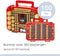 Battery Daddy Dubbelzijdige Batterijbox case met Batterij Tester- Batterij organizer houder bewaardoos voor 150 batterijen - Batterij opbergdoos met handvat - Geschikt voor AA-, AAA-, 9-Volt-, C-, knoopcel- en D-batterijen