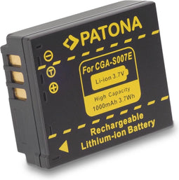 Battery f. PANASONIC CGA-S007 S007 DMC-TZ5 TZ4 TZ3 TZ2 TZ1
