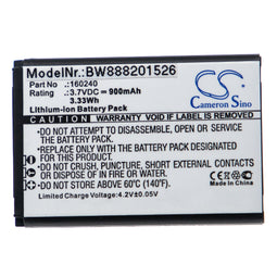 Battery for Steelseries H wireless gaming headset including 160240, 900mAh