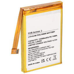 Battery for Ulefone Armor 3, 10300mAh