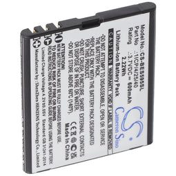 Battery suitable for Bea-fon SL495, Bea-fon SL595, Bea-fon SL595 Plus, 3.7V, 600mAh
