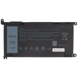 Battery suitable for Dell Latitude 3379, Li-Polymer, 11.4V, 3680mAh, 42Wh