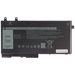 Battery suitable for Dell Latitude 5401, 5501, Li-Polymer, 11.4V, 4470mAh, 51Wh
