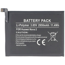 Battery suitable for Huawei Nova 2, Li-Polymer, 3.85V, 2950mAh, 11.4Wh, built-in, without tools