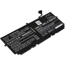 Battery suitable for laptop Dell XPS 13 9300 2020, XPS 13 9310, XPS 13 9380, type 722KK - 7.6V - 650
