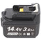Battery suitable for MJ Maillis Group PowertoolBattery C521011950Z, Li-Ion battery, 14.4V, 3.0Ah