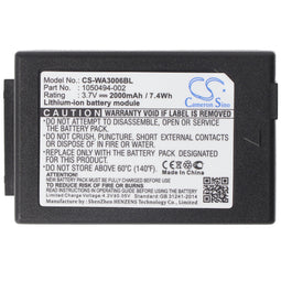 Battery suitable for Psion WA3006, Li-ion, 3.7V, 3000mAh, 11.1Wh