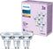 Philips LED Spot - GU10 - Warmwit licht - 4.6 W - 355 lm - 3 stuks