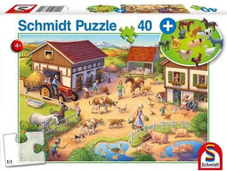 Bauernhof, 40 Teile, mit Add-on (Bauernhof-Figuren) Kinderpuzzle Standard mit Add-On, 40 Teile