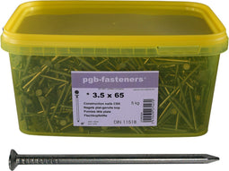 PGB-FASTENERS | Nagel plat kop D.1151B Ø 3,50x80 (emmer)