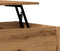 vidaXL - Salontafel - 80x50,5x41,5 - cm - bewerkt - hout - artisanaal - eikenkleurig