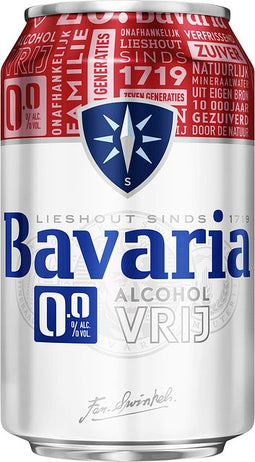 Bavaria - Bier bavaria 0.0 blik 330ml