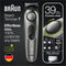 Braun Baardtrimmer 7 BT7320 - Trimmer - 39 lengte-instellingen - Zwart/Zilver