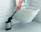 Metaltex Cleany - Toiletborstel met houder - WC Borstel - RVS - Incl. bevestigingsmateriaal voor aan de muur - 13x8x47 cm
