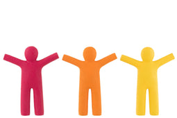 J-Line P'tit Maurice Poly Geel/Oranje/Roze Large Assortiment Van Drie