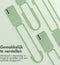 iMoshion Hoesje Geschikt voor Samsung Galaxy S21 FE Hoesje Met Koord - iMoshion Color Backcover met afneembaar koord - Groen