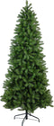 Bayberry kunstkerstboom smal - 228 cm - groen - Ø 109 cm - 1.268 tips - metalen voet