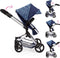 Bayer Design - Combi Poppenwagen Neo Vario - Blauw