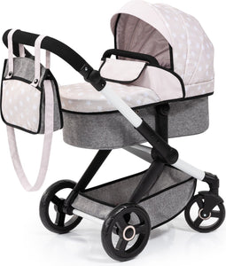 Bayer Design - Combi Poppenwagen Xeo, tas, beige, jeans-grijs
